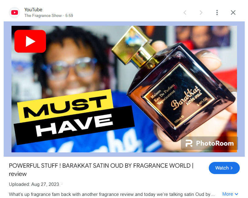 Barakkat Satin Oud by Fragrance World - Eau de Parfum for Men 100ml (Unisex)