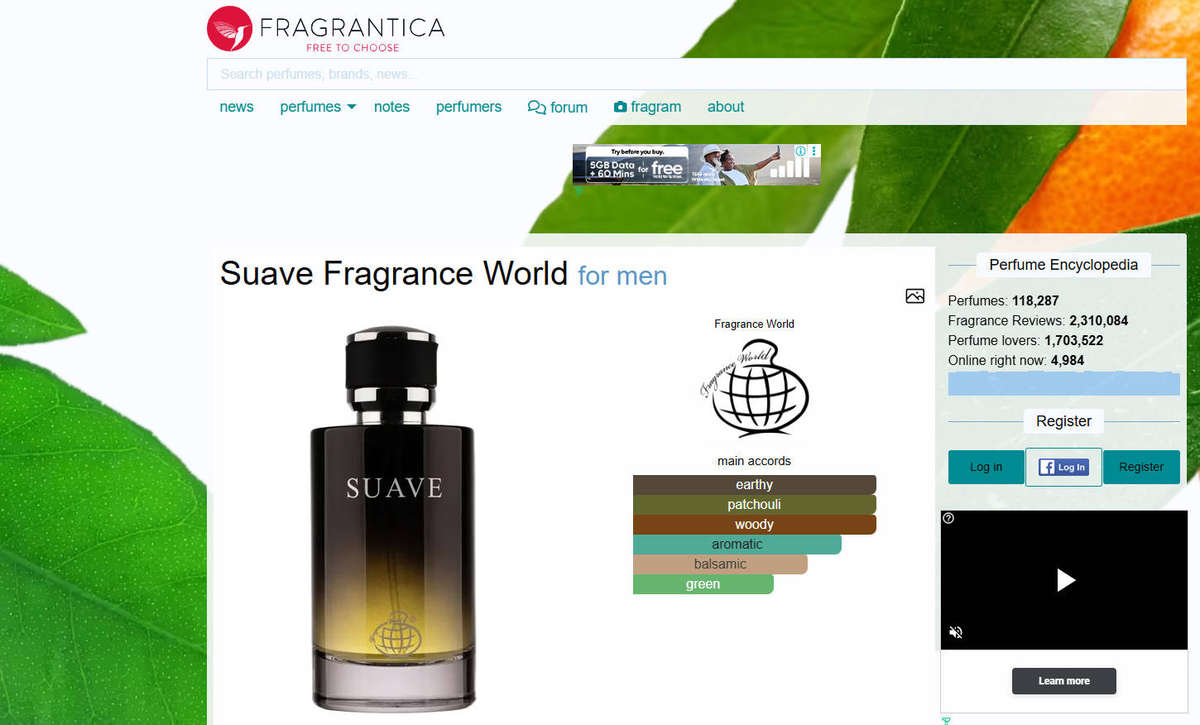 Suave Eau de Parfum by Fragrance World (50ml) - Masterpiece for the Modern Gentleman