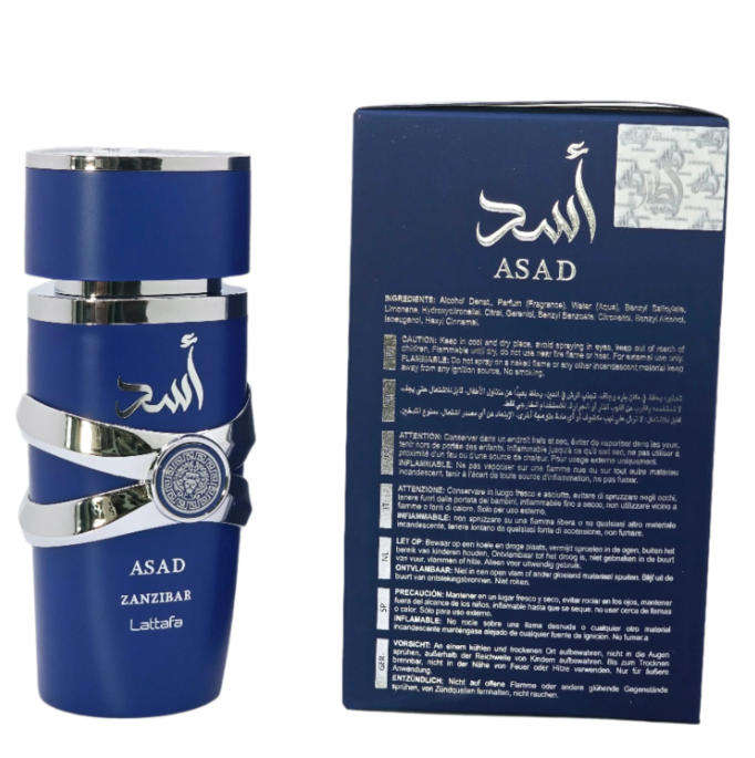 ASAD Zanzibar by Lattafa - Eau de Parfum for Men (New Release) 100ml
