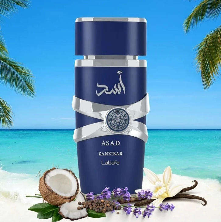 ASAD Zanzibar by Lattafa - Eau de Parfum for Men (New Release) 100ml