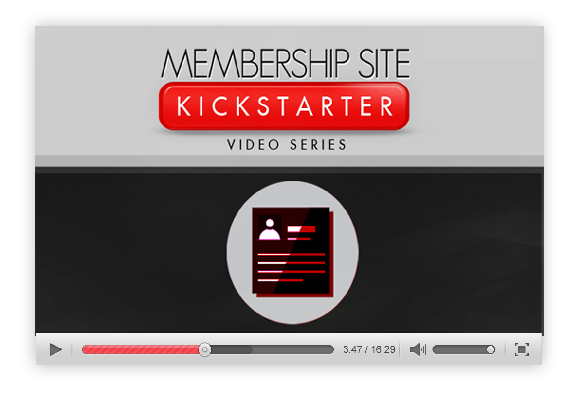 Membership Site Kickstarter Tutorial plus Video Upgrade Bundle