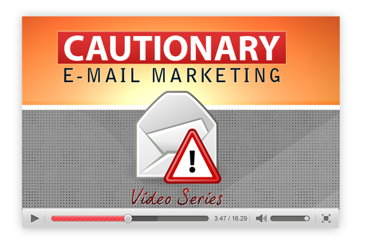 Cautionary Email Marketing eBook plus Video Upgrade Bundle