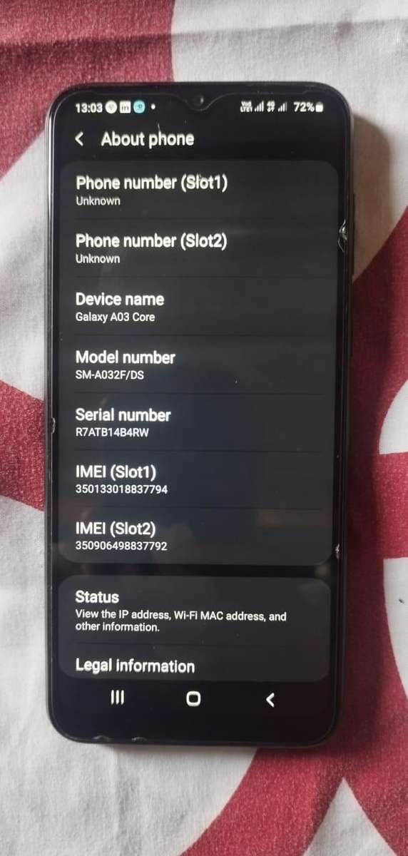 Samsung Galaxy A03 Core