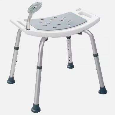 Adjustable Shower Chair Aluminum For Disable Bathroom