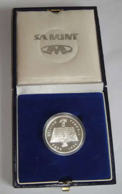 Bibliathon Bible Society of South Africa .999 pure Silver Medal (1494-1994)