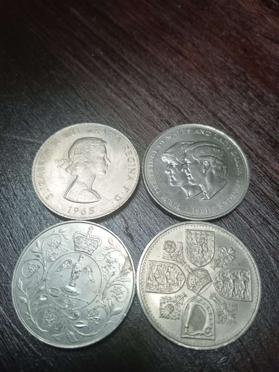 Great Britain Crowns 1965,1981,1977,1953