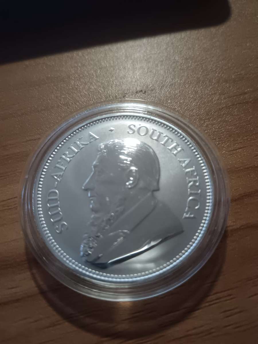 2017 Fine Silver 1oz Krugerrand (50th year anniversary) In Capsule (UNC)