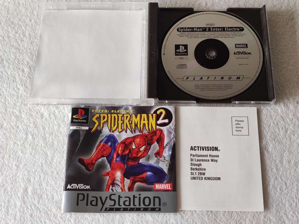 Spider-Man 2 Enter: Electro - PS1 / Playstation One Game (PAL)