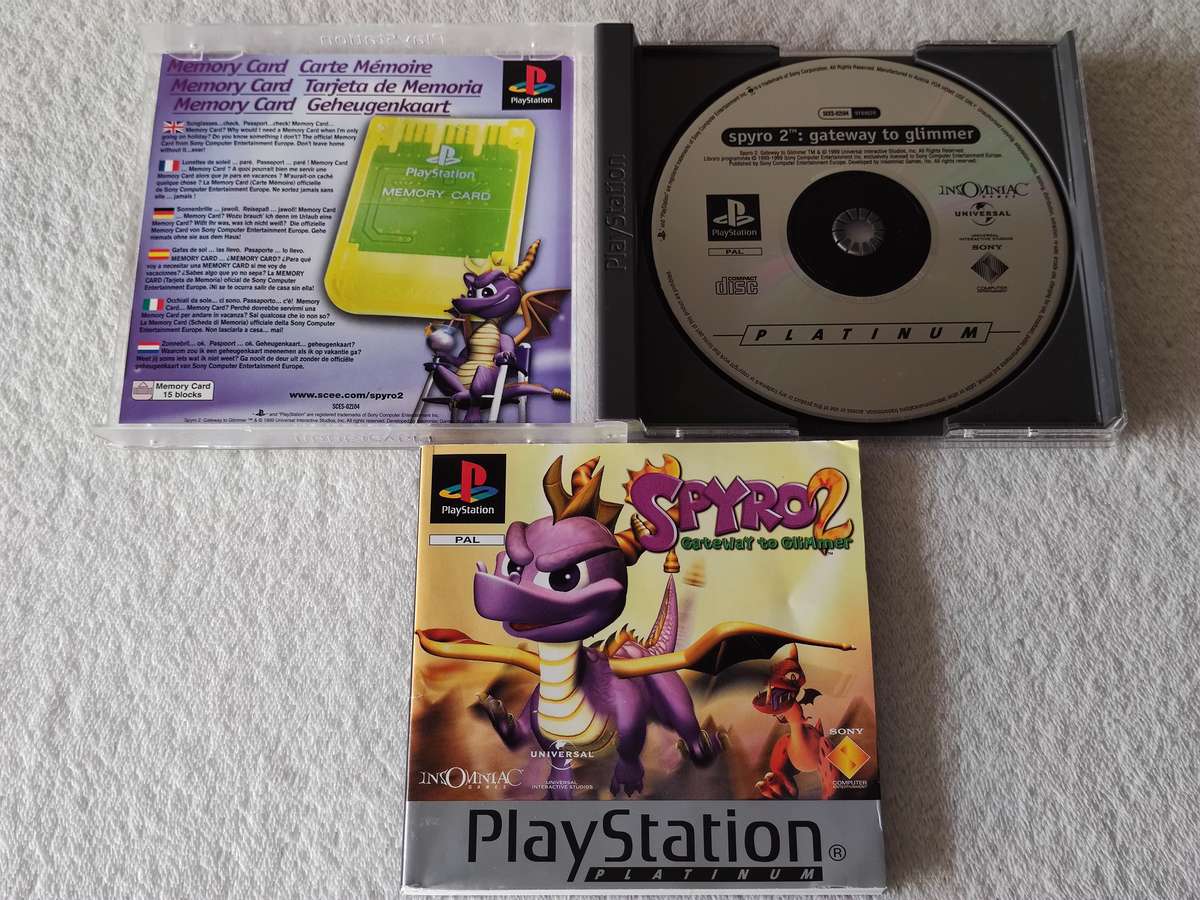 Spyro 2: Gateway To Glimmer - PS1 / Playstation One Game (PAL)