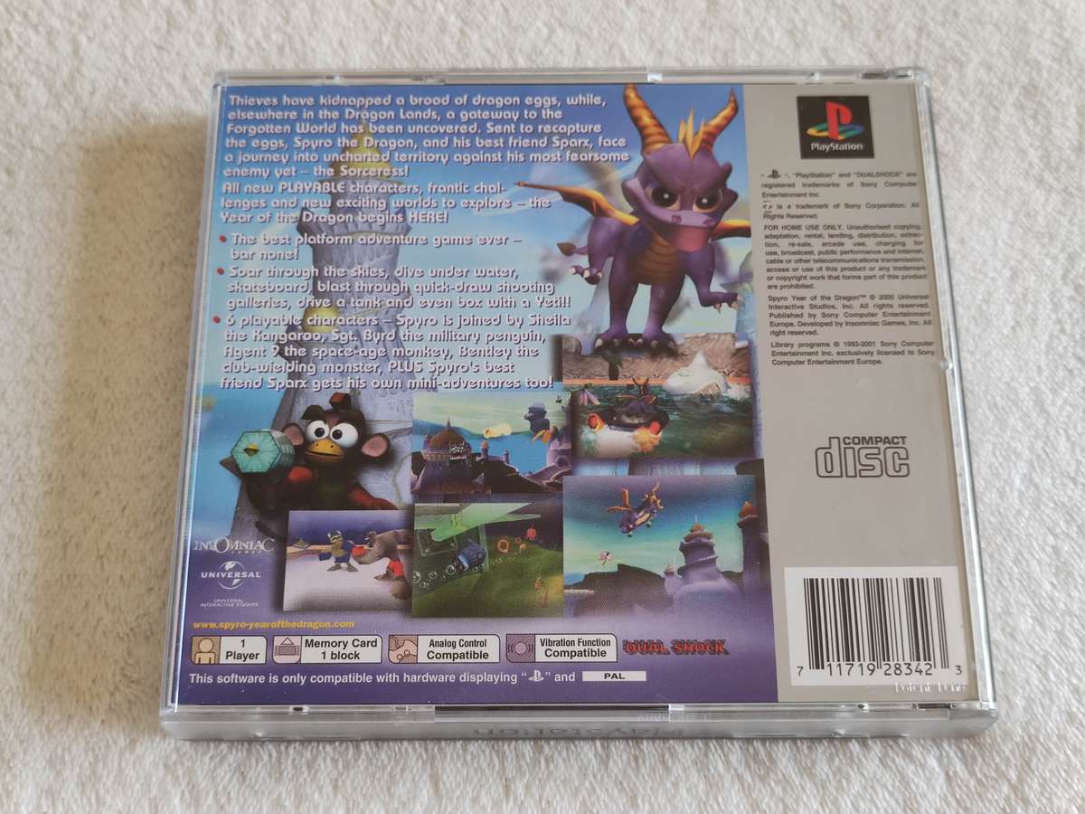 Spyro: Year Of The Dragon - PS1 / Playstation One Game (PAL)