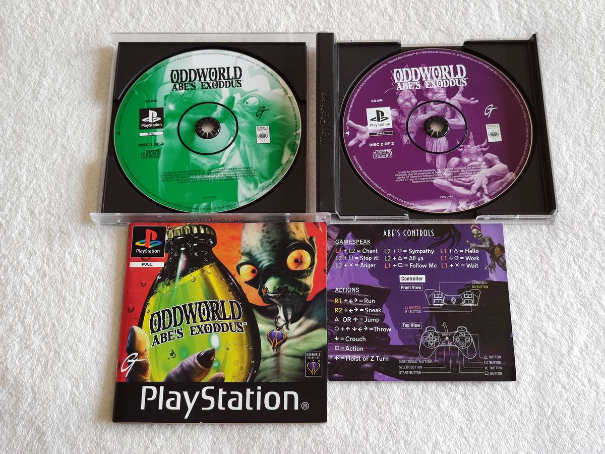 Oddworld: Abe's Exoddus - PS1 / Playstation One Game (PAL)