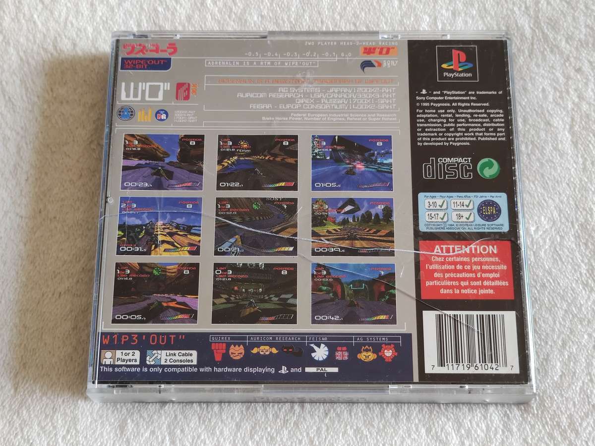 Wipeout - PS1 / Playstation One Game (PAL)