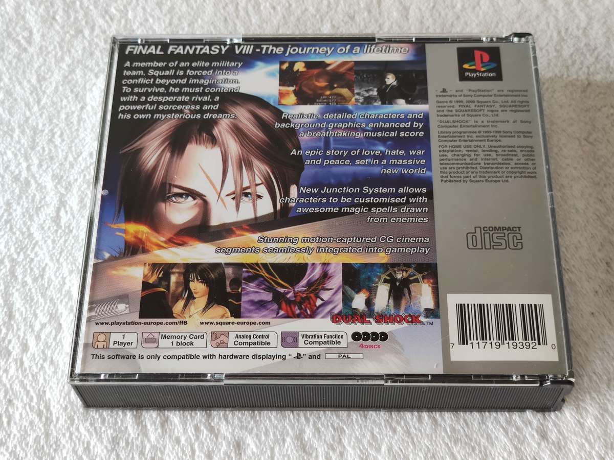 Final Fantasy VIII - PS1 / Playstation One Game (PAL)