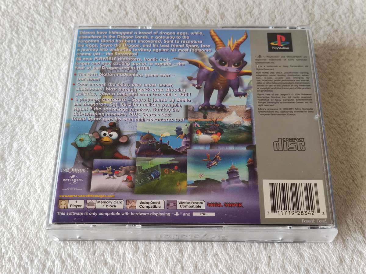 Spyro: Year Of The Dragon - PS1 / Playstation One Game (PAL)