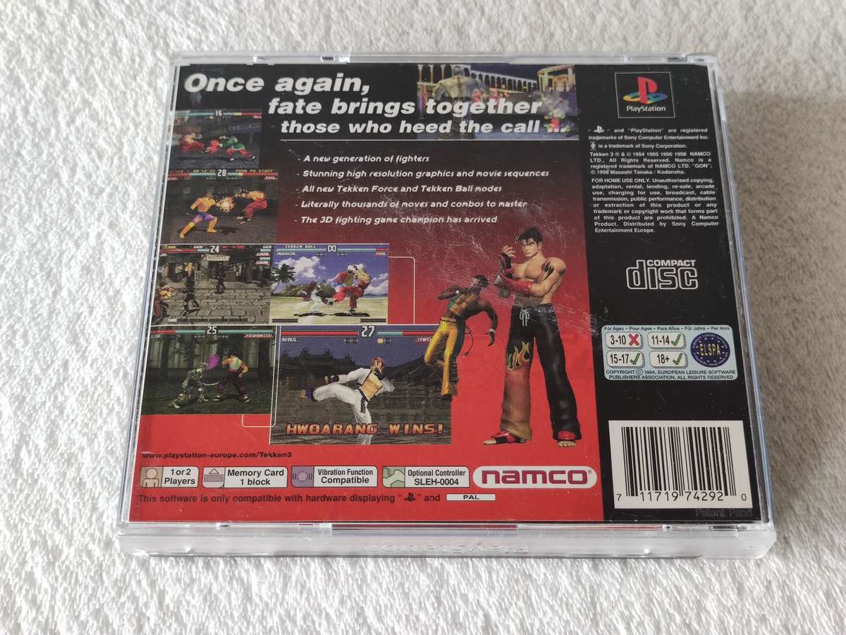 Tekken 3 - PS1 / Playstation One Game (PAL)