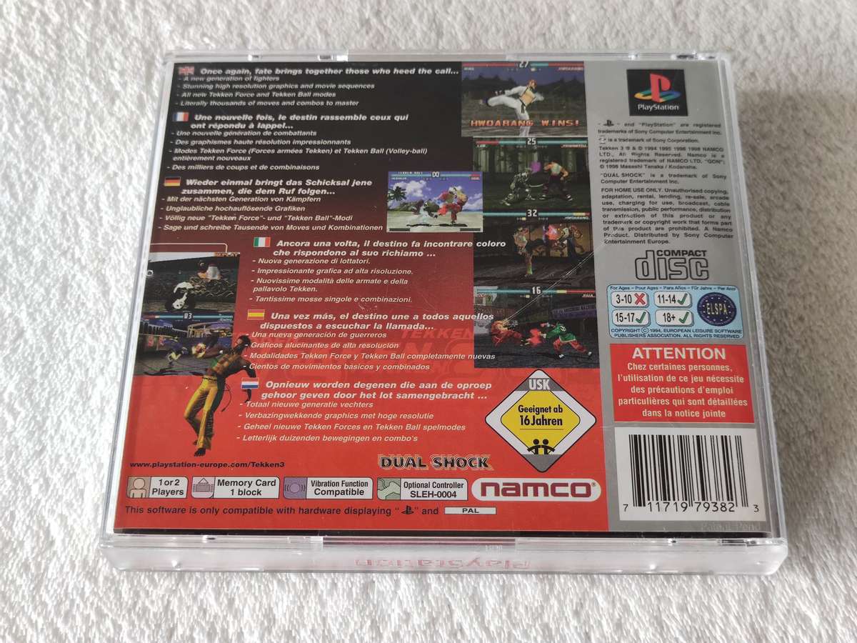 Tekken 3 - PS1 / Playstation One Game (PAL)