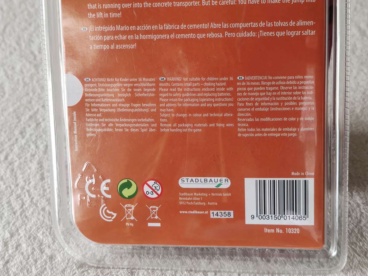 Nintendo Mini Classics Mario's Cement Factory - Game & Watch