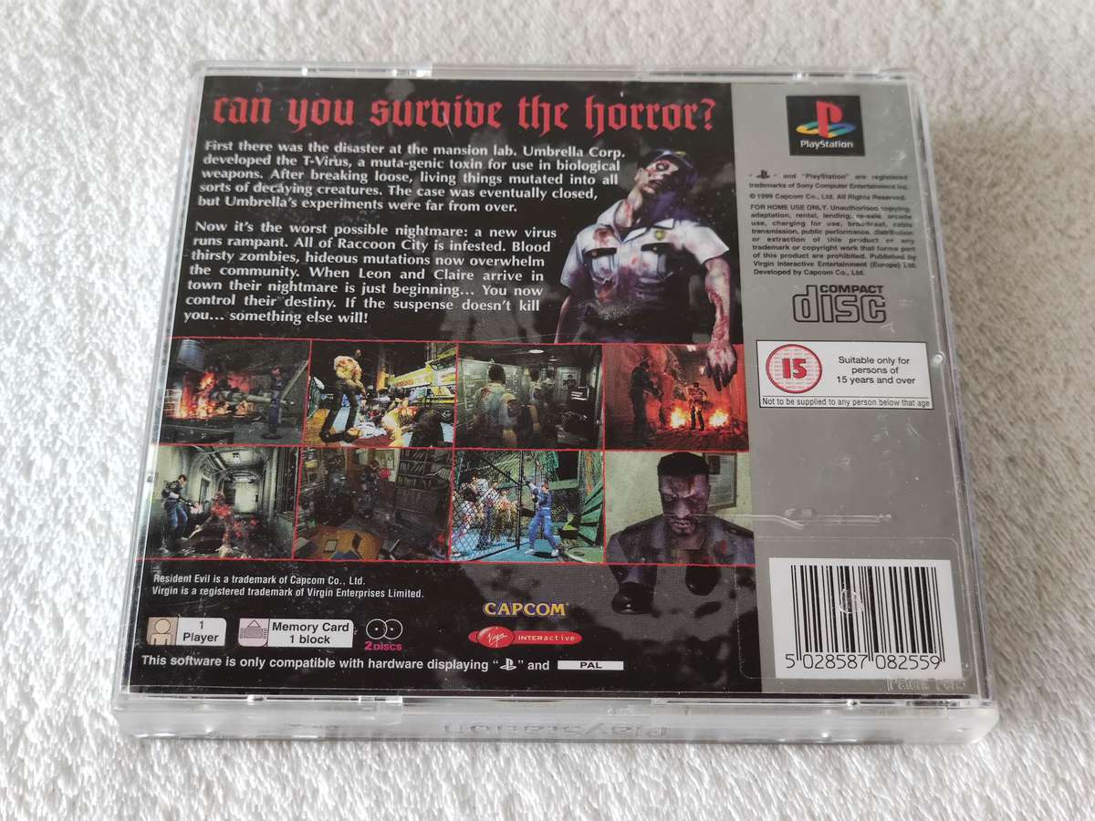 Resident Evil 2 - PS1 / Playstation One Game (PAL)