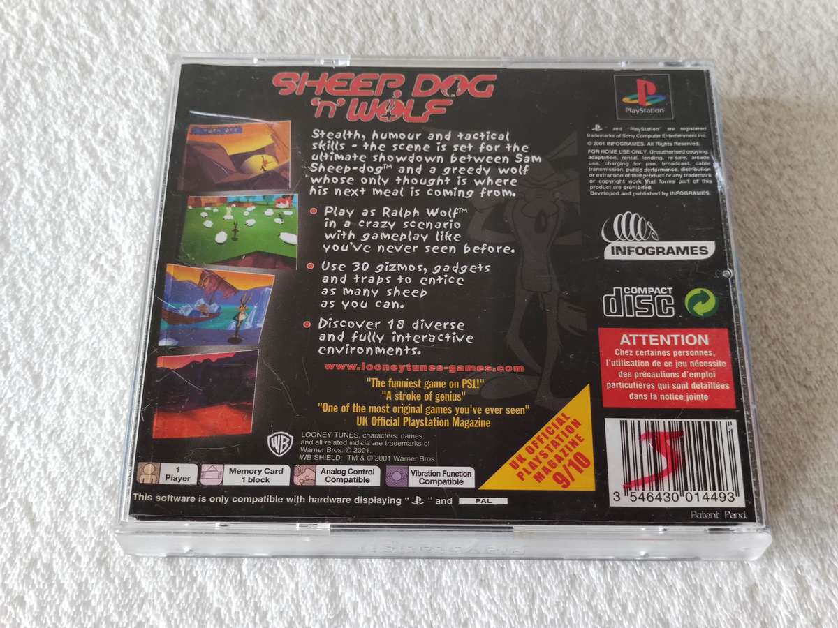 Sheep, Dog 'N' Wolf - PS1 / Playstation One Game (PAL)