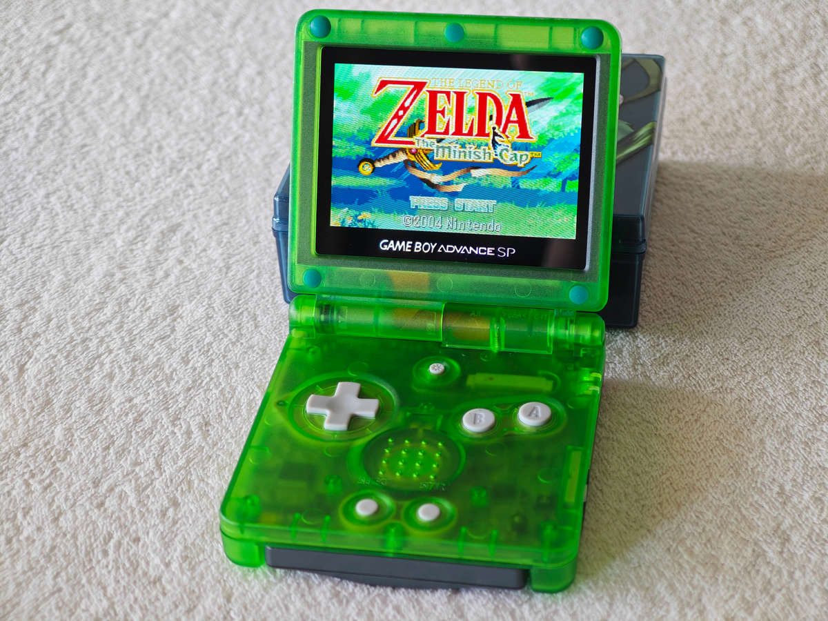 Nintendo Game Boy Advance SP Console - IPS Backlit LCD