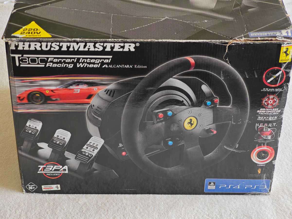 Thrustmaster T300 Ferrari Integral Racing Wheel Alcantara Edition - (PS5, PS4, PS3)