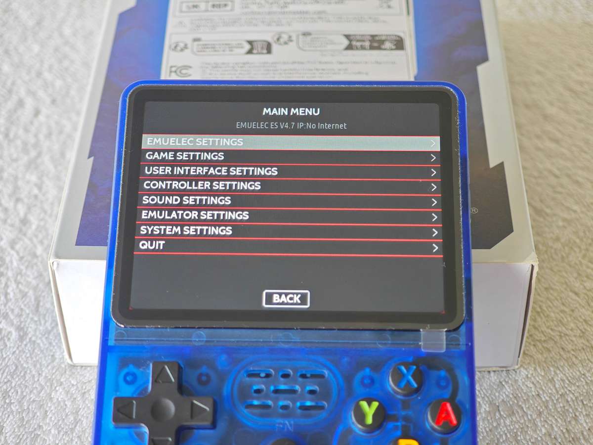 R36S Retro Handheld Video Game Console - 64GB Blue