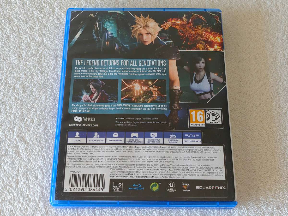 Final Fantasy VII Remake - PS4 / Playstation 4 Game