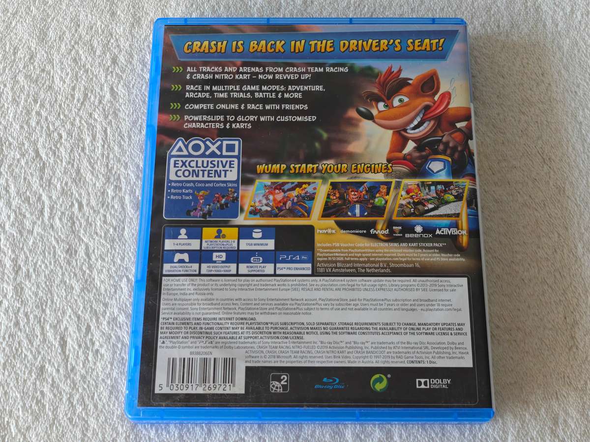 Crash Team Racing Nitro Fueled - PS4 / Playstation 4 Game