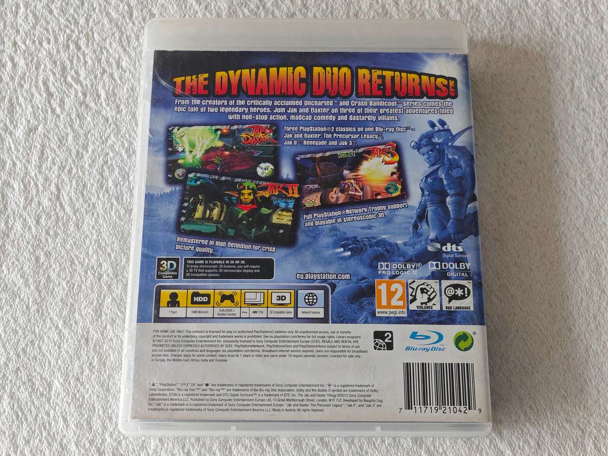 The Jak And Daxter Trilogy - PS3/Playstation 3 Game