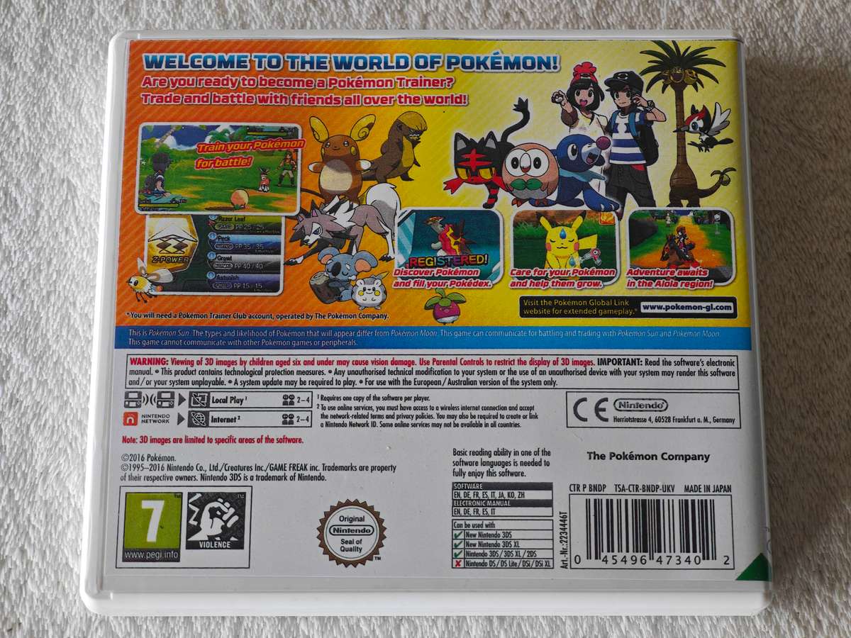 Pokemon Sun - Nintendo 3DS Game (EUR)