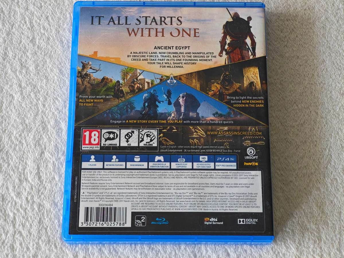 Assassins Creed Origins - PS4 / Playstation 4 Game