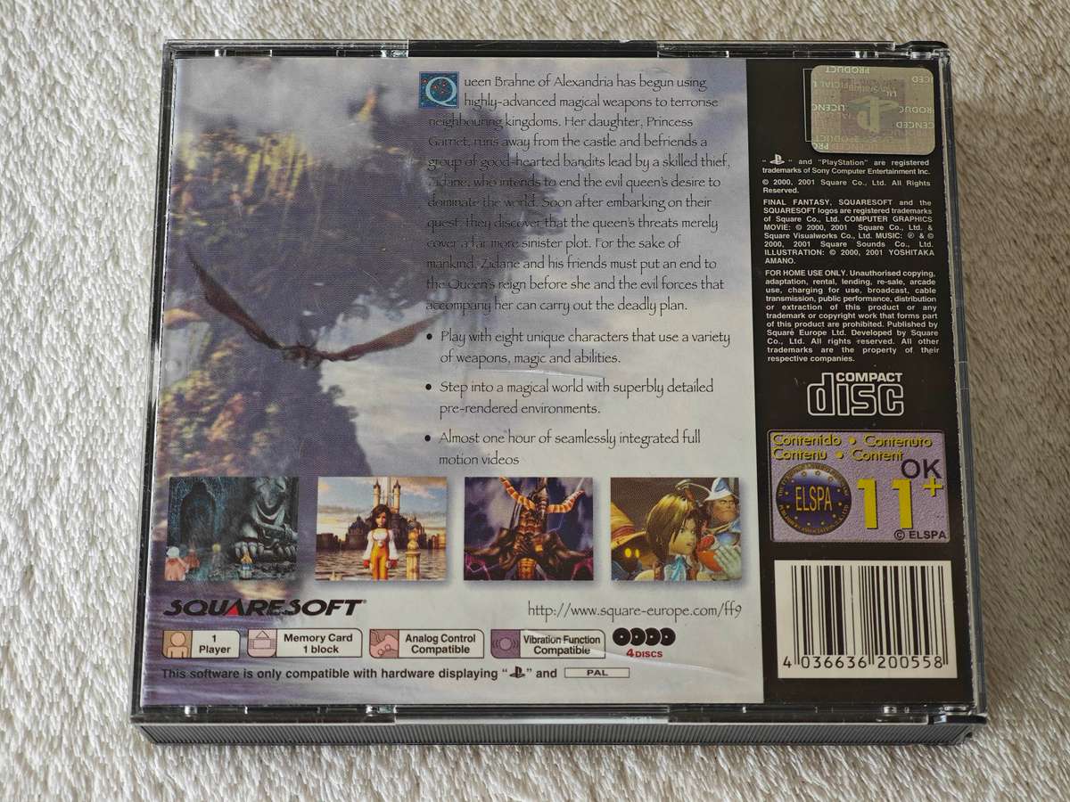 Final Fantasy IX - PS1 / Playstation One Game (PAL)