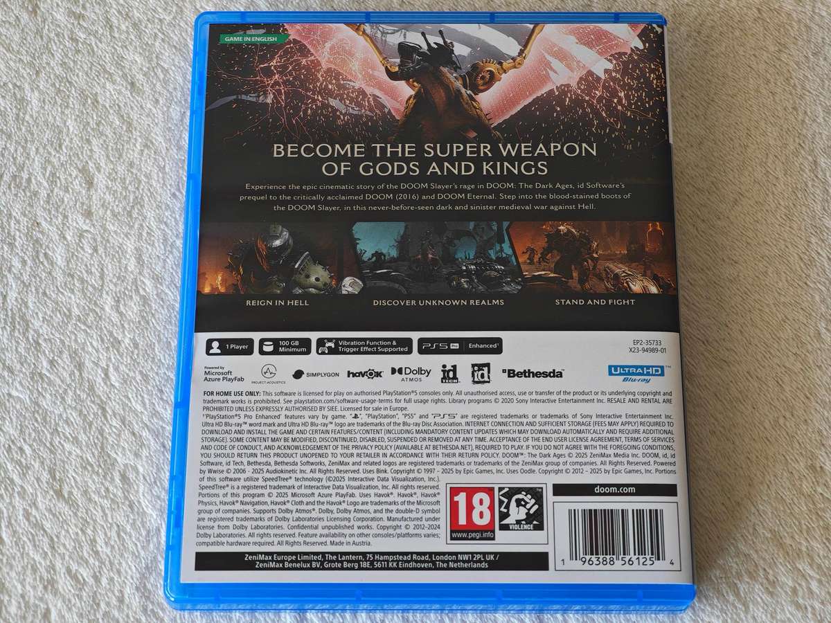 Doom The Dark Ages - PS5 / Playstation 5 Game