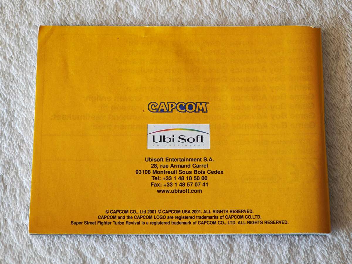 Super Street Fighter II Turbo Revival - Nintendo Game Boy Advance