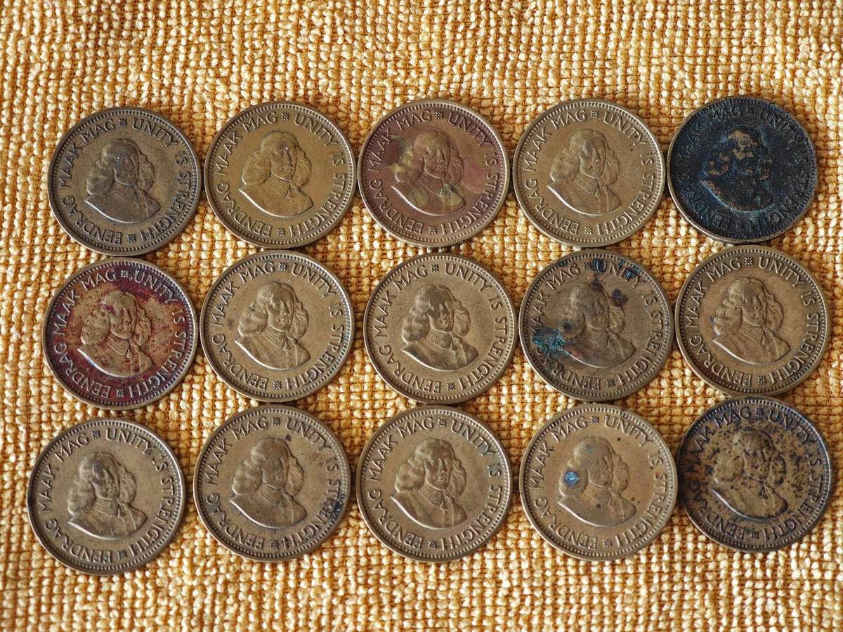 Various South African coins (41 coins total)