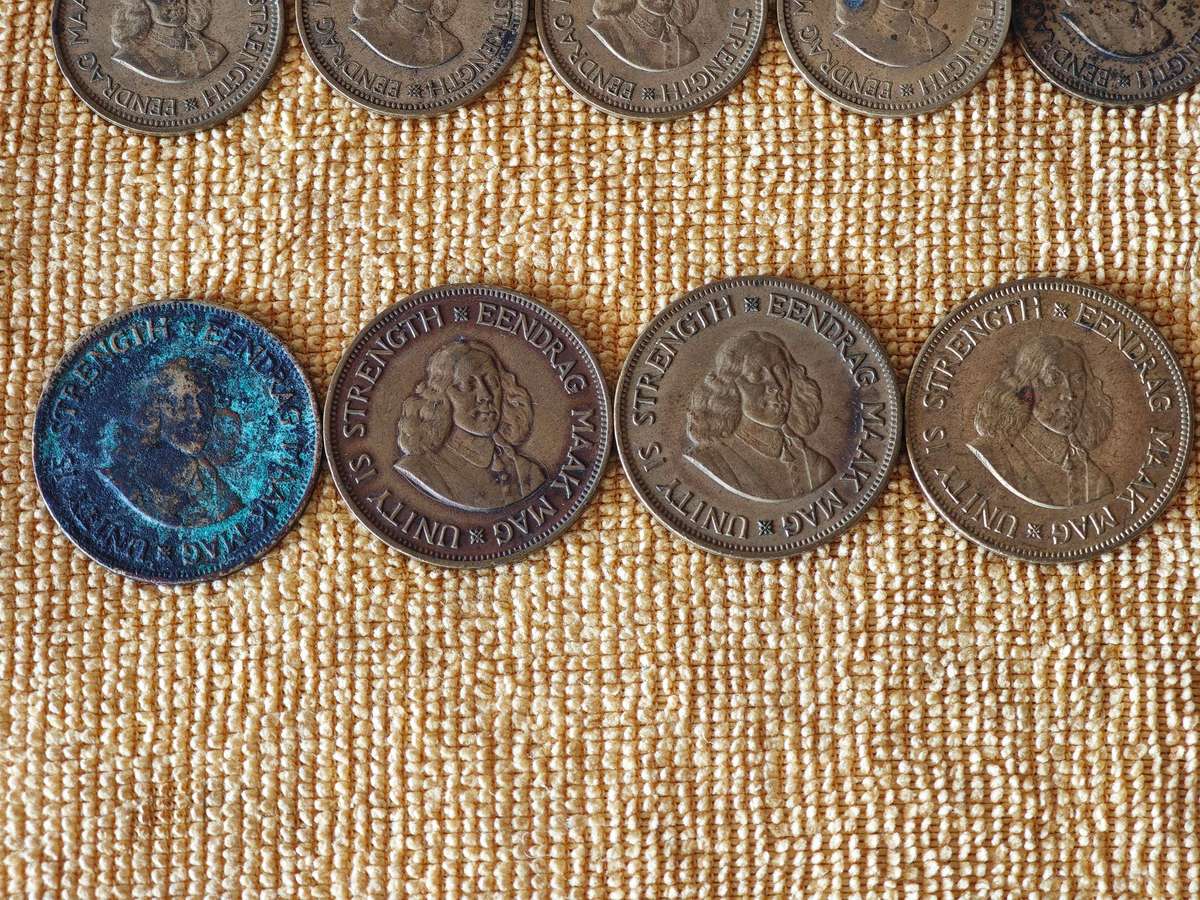 Various South African coins (41 coins total)