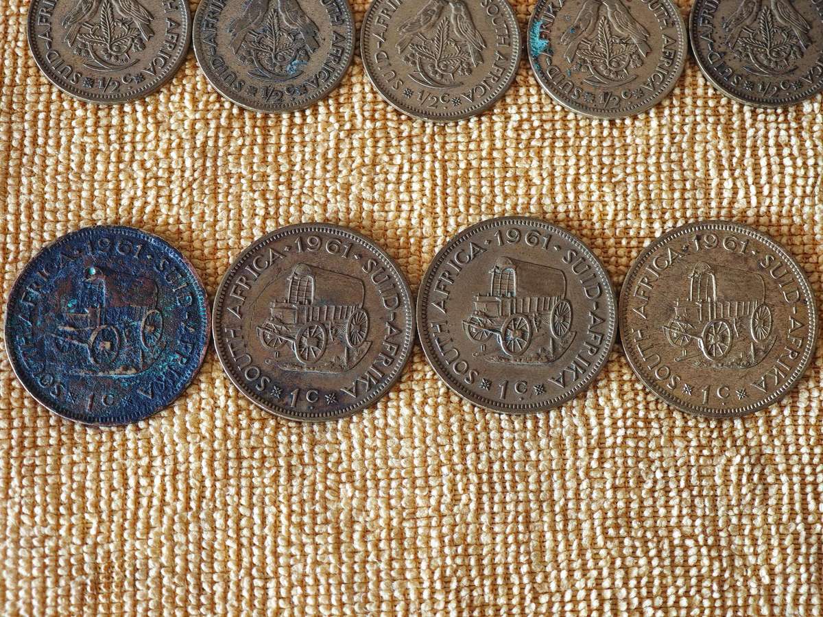 Various South African coins (41 coins total)