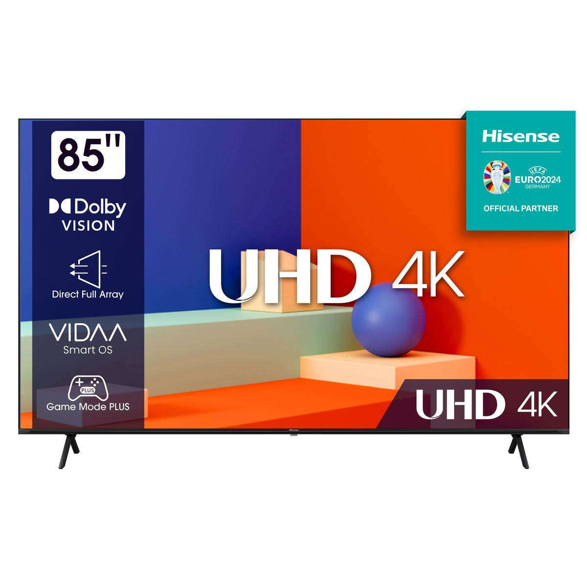 Hisense 85" 85A6N UHD Smart TV with DLED Bright Technology, HDR & Dolby Atmos - Open Box