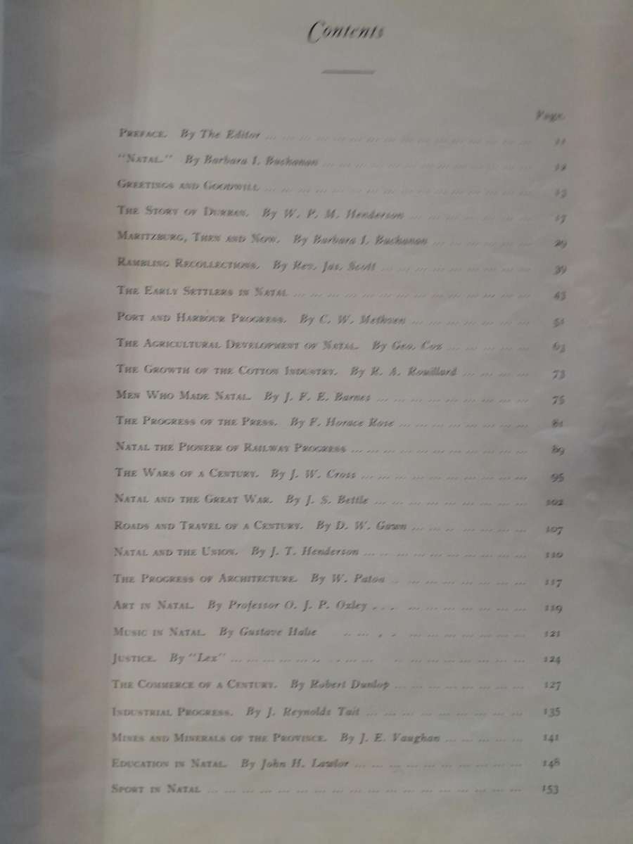 A Century of Progress in Natal 1824-1924 - Being the Centenary Number of "The Natal Witness"