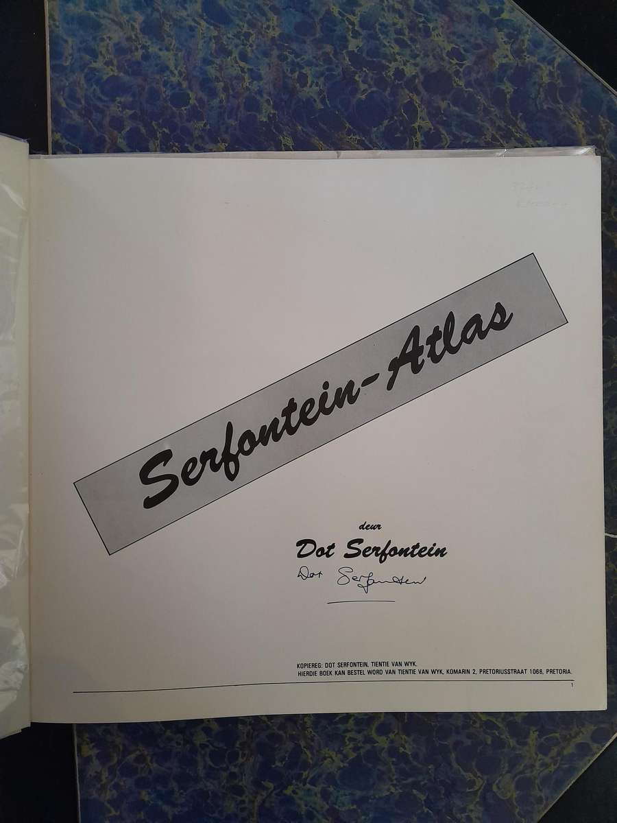 Signed Copy - Serfontein-Atlas - Dot Serfontein