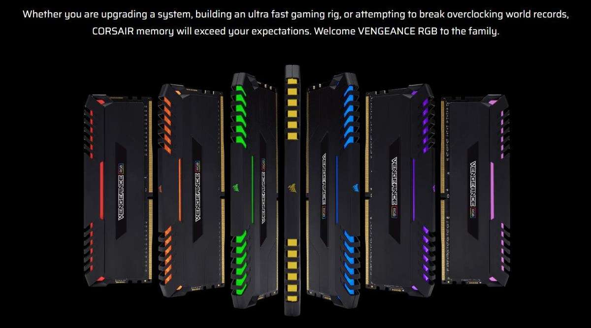 CORSAIR VENGEANCE RGB 16GB (2 x 8GB) DDR4 DRAM 3466MHz C16 Memory Kit