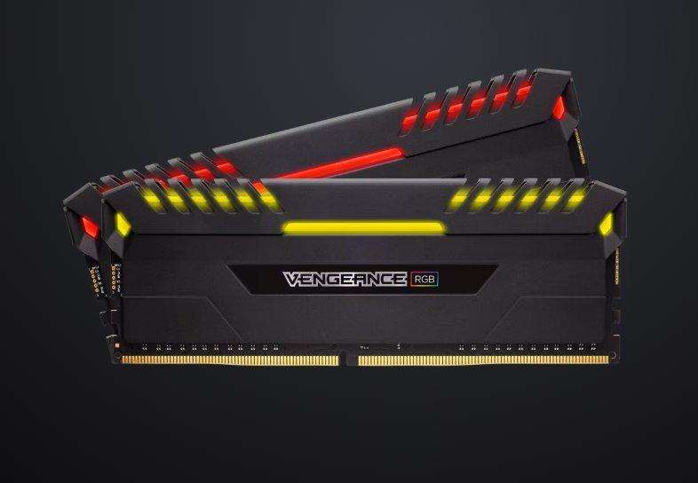 CORSAIR VENGEANCE RGB 16GB (2 x 8GB) DDR4 DRAM 3466MHz C16 Memory Kit