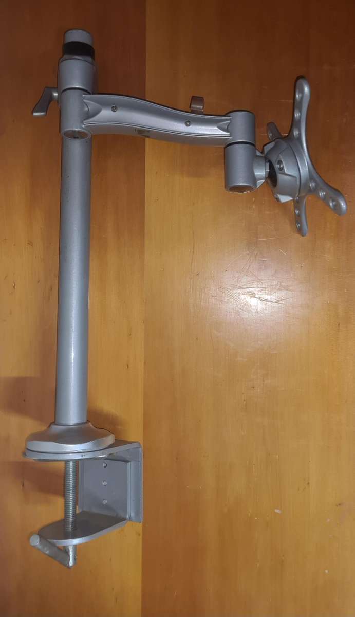 Single Arm Desk Mount For 12" to 28" Monitors | Adjustable, Sturdy, Space-Saving