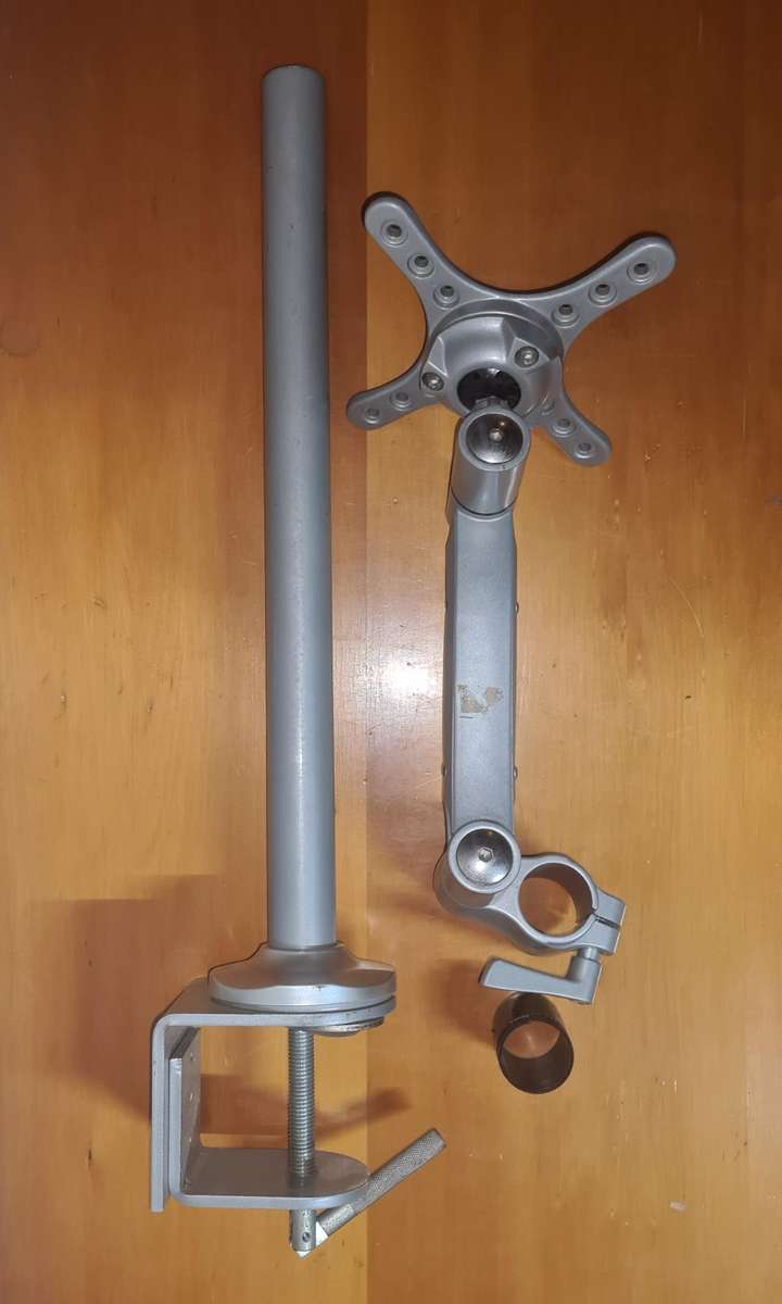 Single Arm Desk Mount For 12" to 28" Monitors | Adjustable, Sturdy, Space-Saving