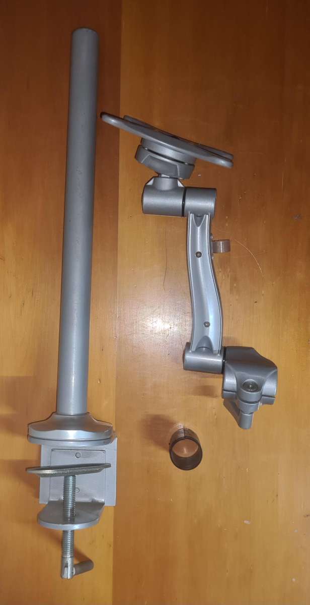 Single Arm Desk Mount For 12" to 28" Monitors | Adjustable, Sturdy, Space-Saving