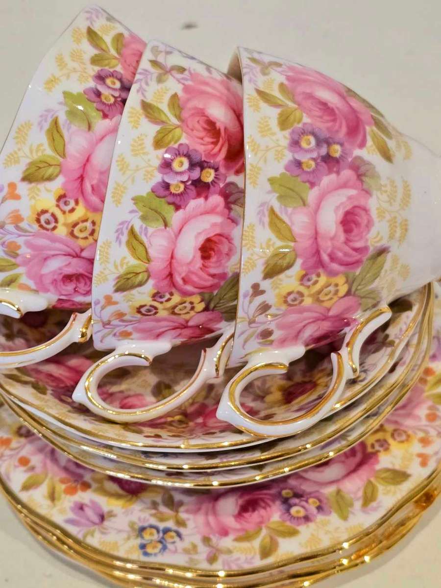 FULL Royal Albert Serena Tea Set WITH LARGE TEAPOT RARE