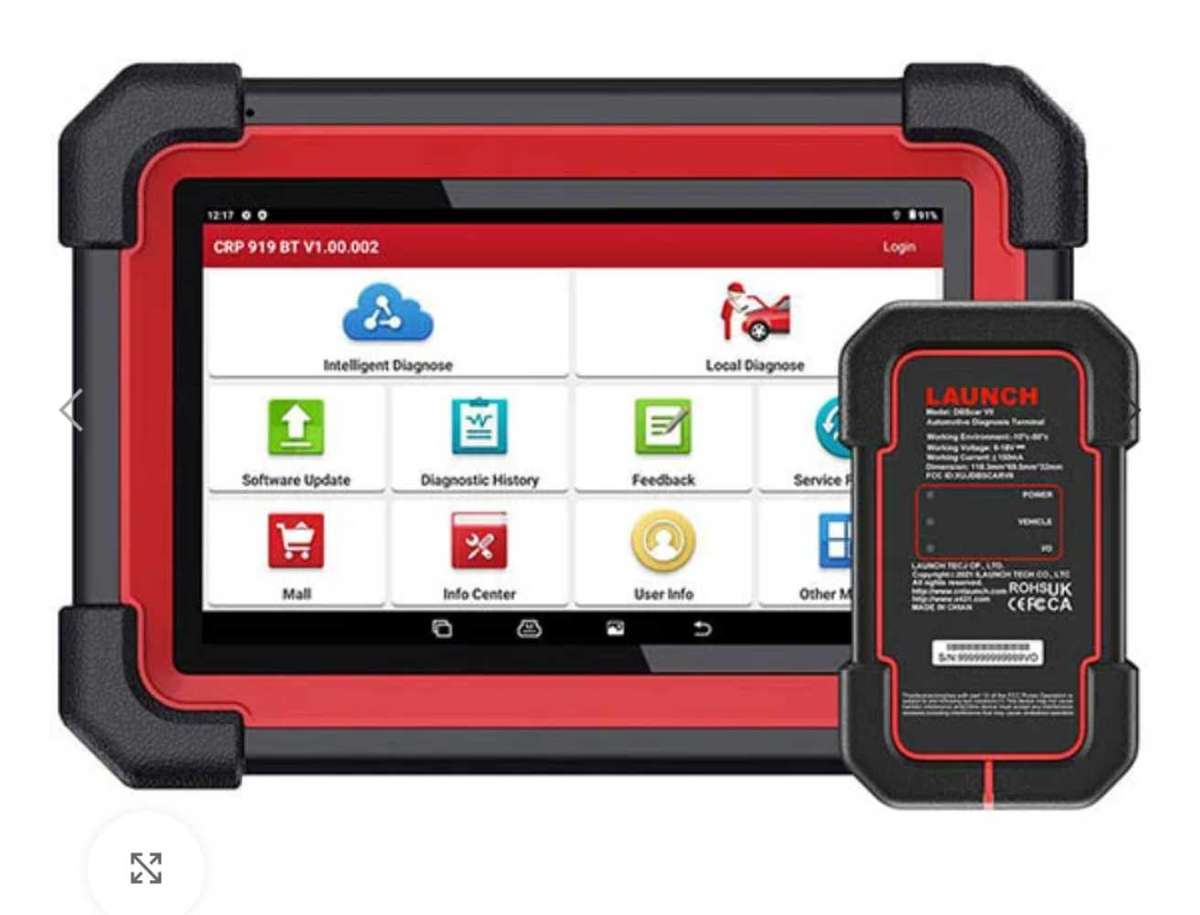 Launch CRP919BT  Elite Diagnostic Scanner with ECU Coding (Bluetooth VCI)