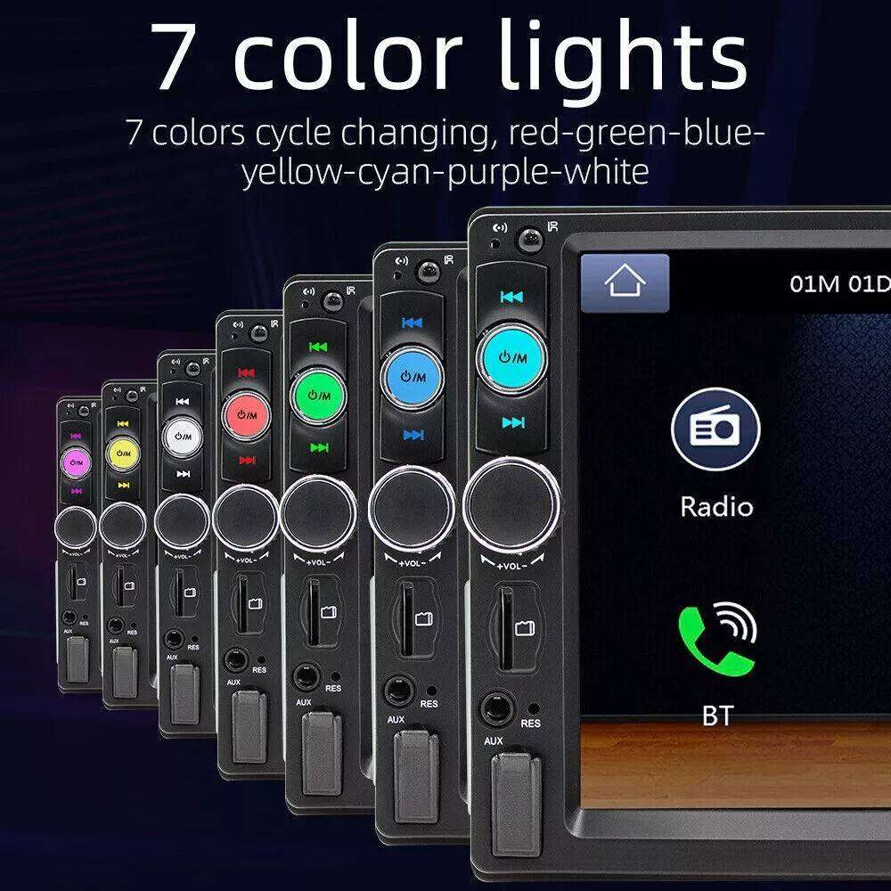 7" Touch Screen Car MP3/MP4 Video Player. Bluetooth, Handsfree, USB, SD, Aux, FM Radio