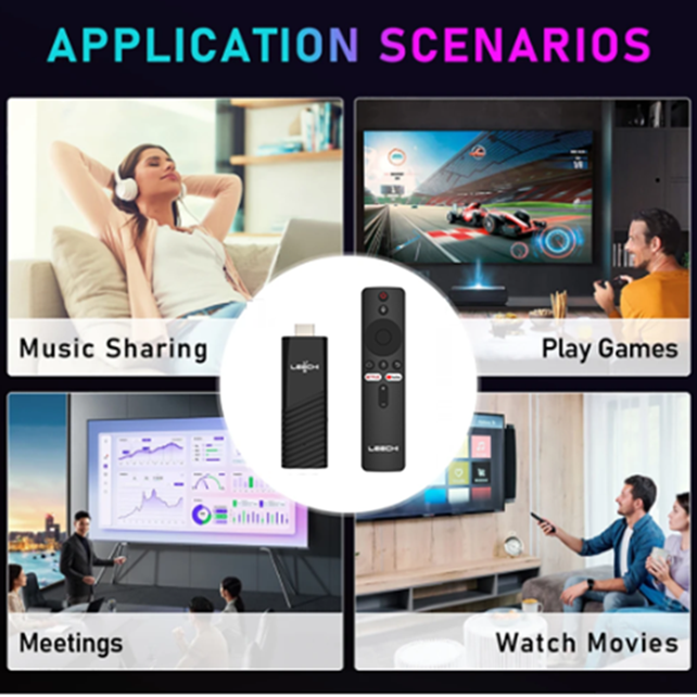 Android 13 Tv Stick With AI Voice Control, 4K, Bluetooth, 16GB Storage, 4GB Ram.