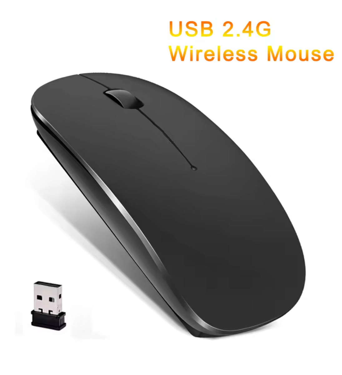 Mini Wireless Mouse. 2.4GHz. Available in Black or Blue color.
